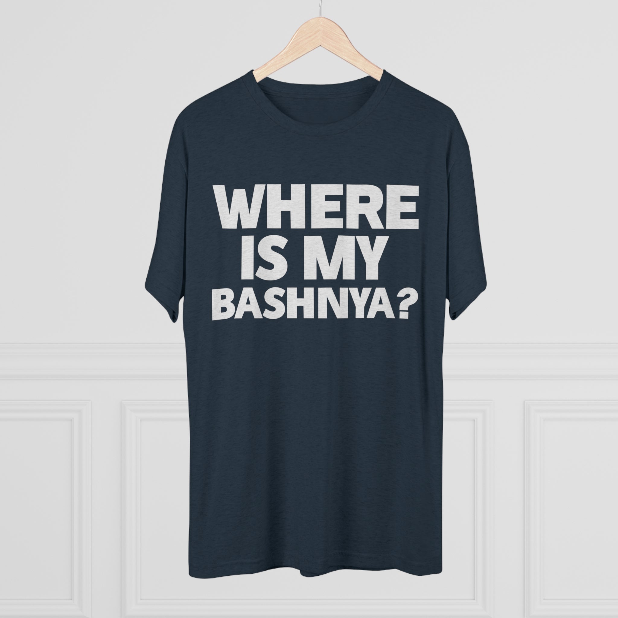 Where is My Bashnya? Unisex Tri-Blend Crew Tee