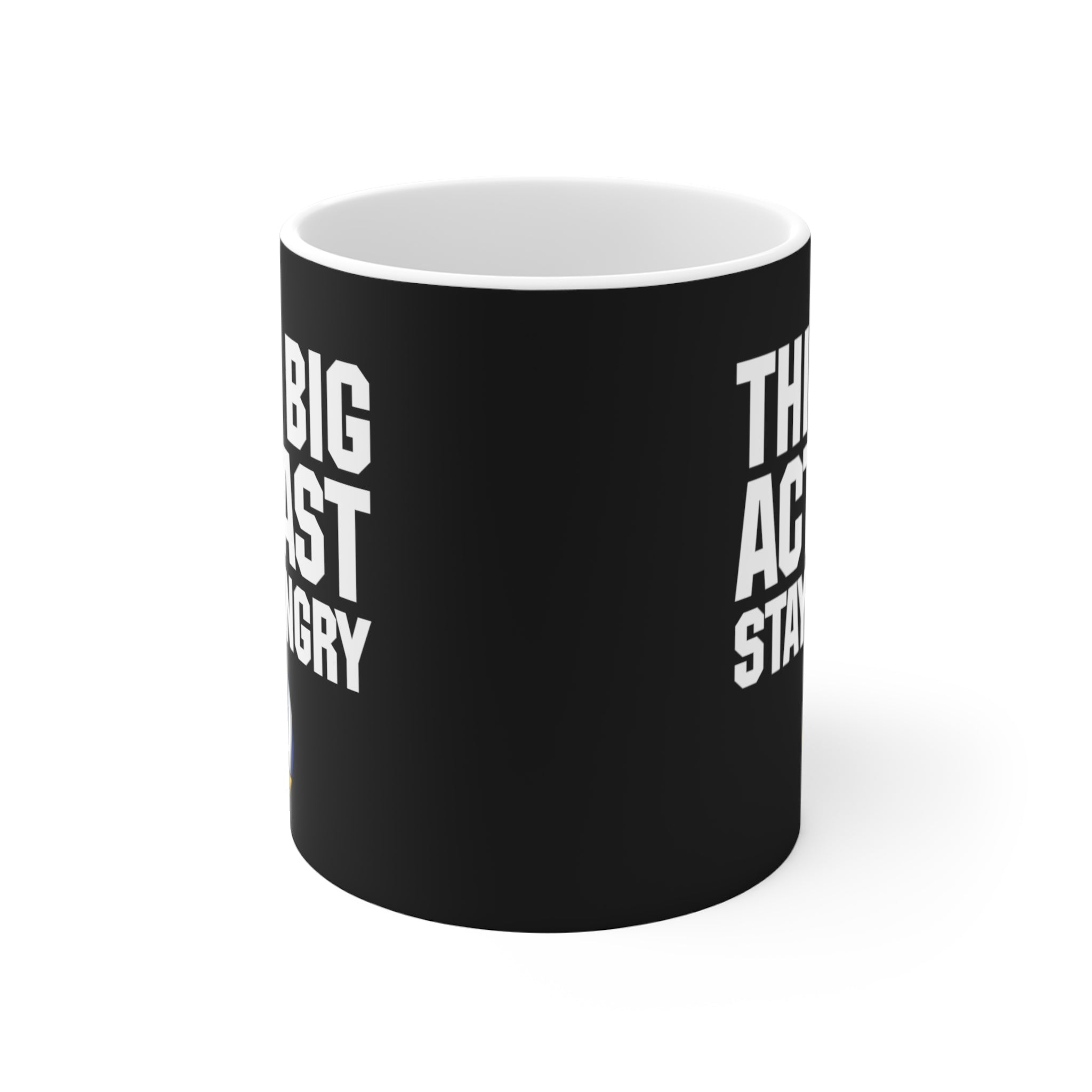 Think Big Act Fast Black Mug