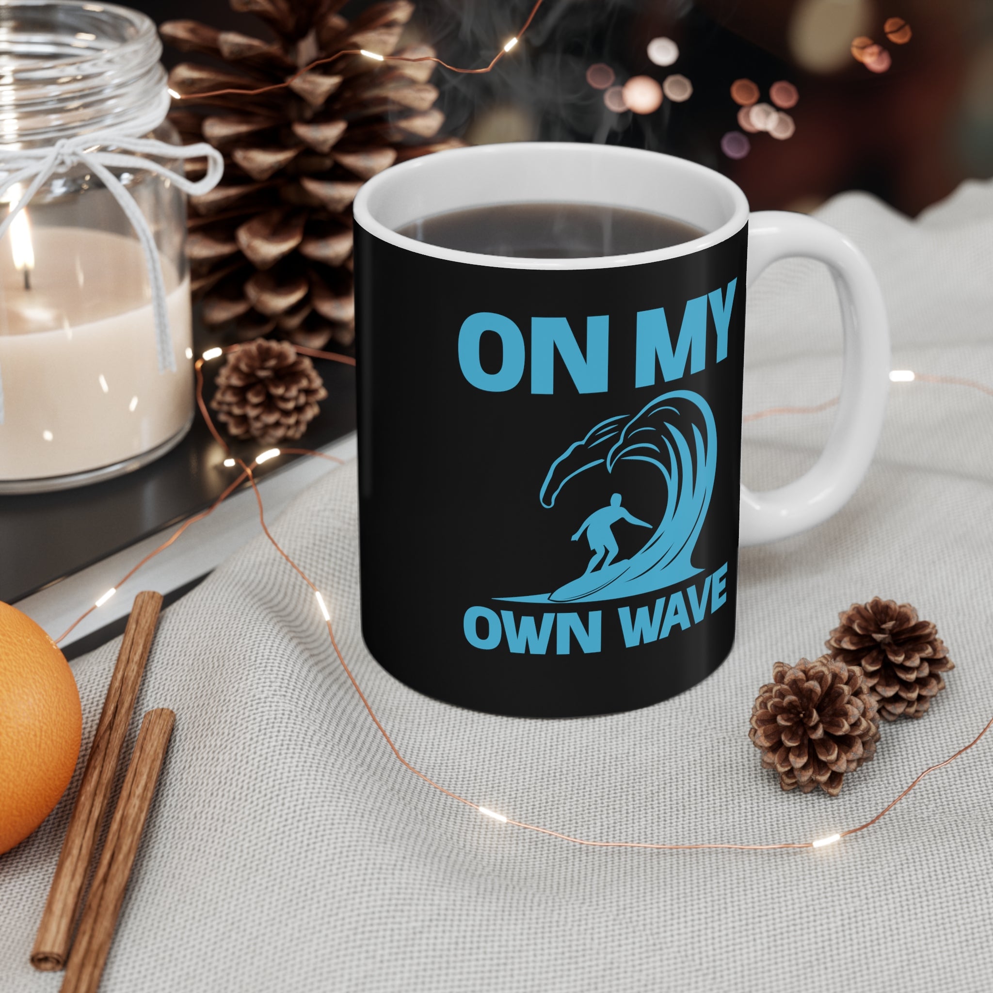 On My OWN Wave Coffee Cup